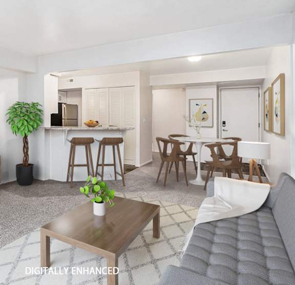 Living Room at Arbor Lakes Apartments, Elkhart, IN, 46516