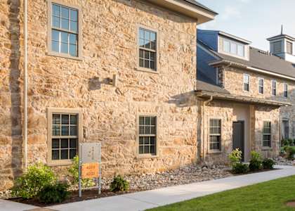Safe Outdoor Walking Paths at Ames Shovel Works Apartments, North Easton, MA, Massachusetts