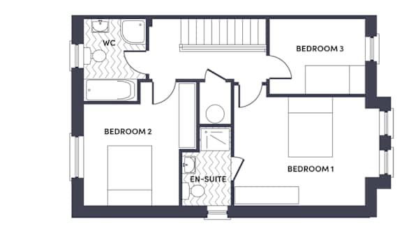 Floor Plan  3 Bedroom House Citywest Demesne