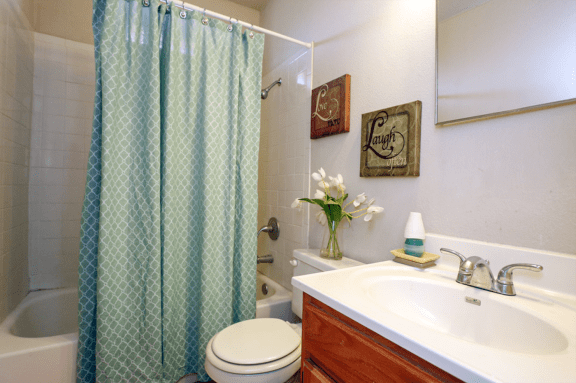 Bathroom at Waters Mark Apartment Homes, Gulfport