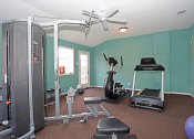 Thumbnail 16 of 20 - Fitness center with treadmill, weight