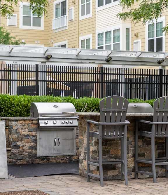 Aerial view of the Ledges Apartments.