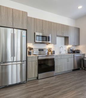 Spacious Kitchens at The Fitz Apartments In Dallas, Texas