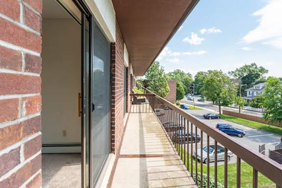 large balconies in select homes
