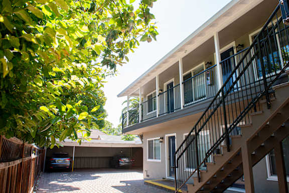 apartment parking area