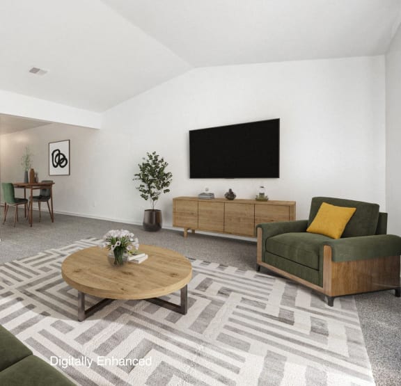 Living Room at Hampton Lakes Apartments, Walker, MI, 49534
