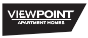 a white and black sign that says viewpoint apartment homes