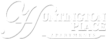 White Logo for Huntington Place Apartments, Essexville, MI, 48732