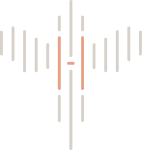 a row of white and pink rectangles on a black background