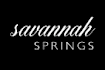 A black and white image of a logo for Savannah Springs.
