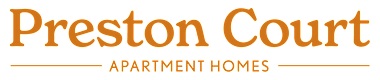 The image is a logo for Preston Court Apartment Homes.