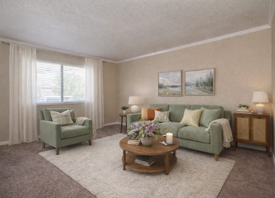 Living Room at Lodi Commons Senior Living, California