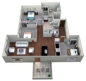 C2 Floorplan at Linea Cambridge Apartments,