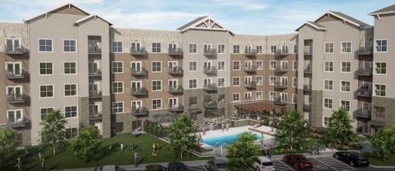 Aerial View Of Property Exterior at Winfield Station Apartments, J Street Property Services, Illinois, 60190