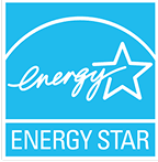 A blue logo with a white star and the words "Energy Star" written on it.