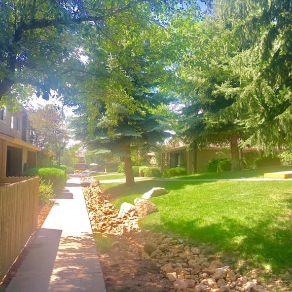Courtyard Walking Path at Country Club Terrace Apartments, Arizona