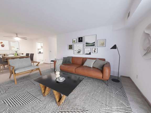 Spacious living room