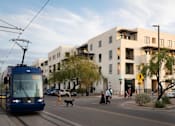 Thumbnail 33 of 46 - Sun Link modern streetcar at Bautista Apartments, Tucson, Arizona