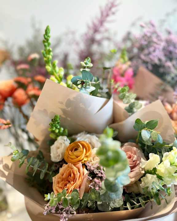 A bouquet of flowers at Bautista Apartments, Tucson, Arizona