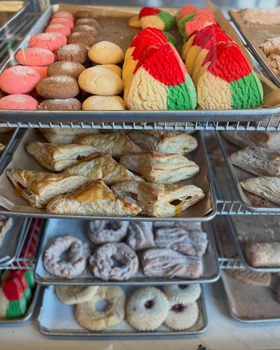 A display of baked goods at Bautista Apartments, Tucson