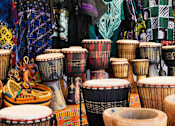 Thumbnail 40 of 46 - A collection of drums at Bautista Apartments, Tucson, Arizona