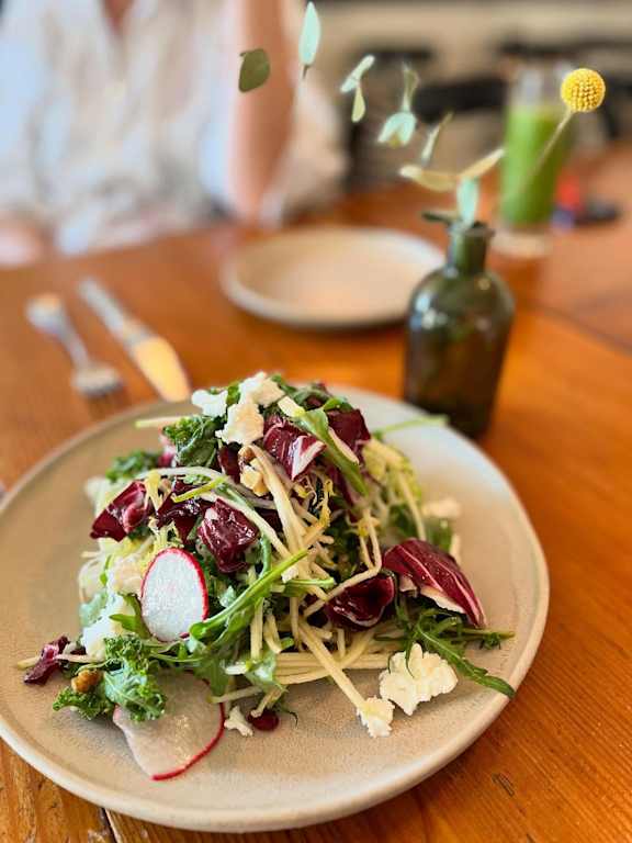 A plate of salad at Bautista Apartments, Tucson, AZ