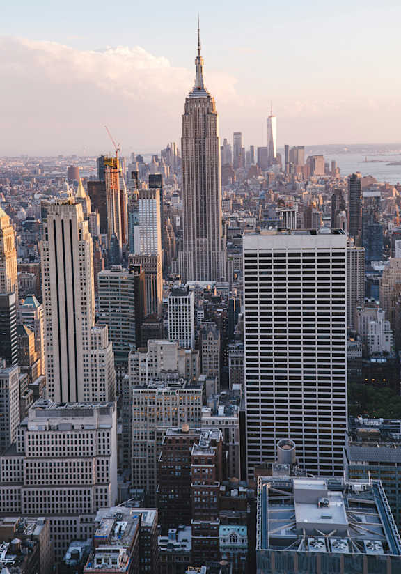 a view of the empire state building from the top of the rock at HIGHGROVE, Stamford, Connecticut