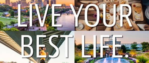 a collage of photos with the words live your best life superimposed at Ainsworth, Richmond, 23228
