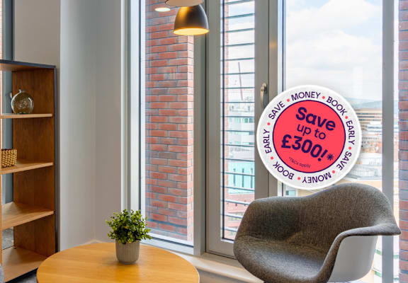 A sign in the image says "Save up to £300".