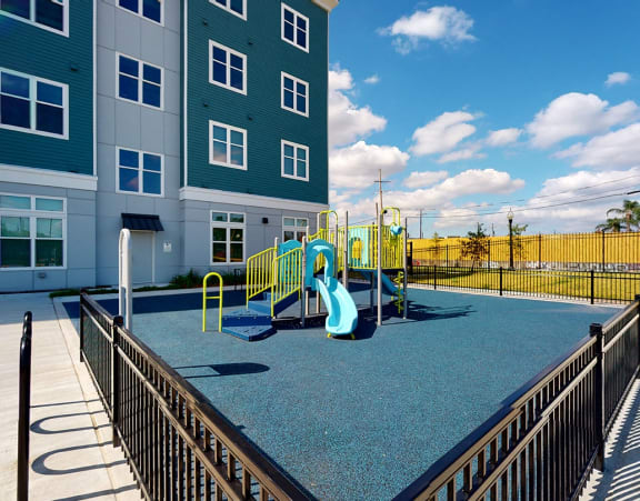 our apartments have a playground with swings and slides