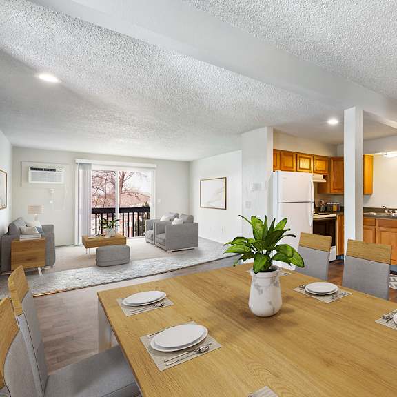 dining area inside an apartment at Wildflower, Kennewick, WA 99336