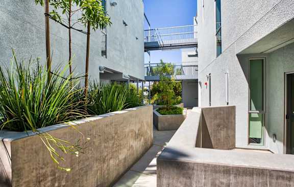 Sidewalk Way Path at 1048 Manzanita, Los Angeles, CA