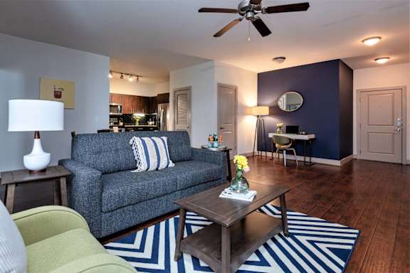 Ceiling Fan In Living Room at Century South Shore, League City
