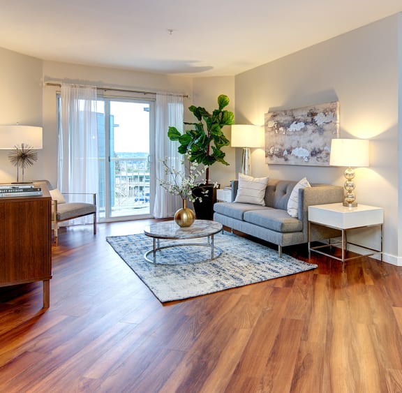 Living room  at Harrington Square, Renton, 98056