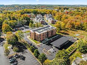 Aerial view of Hamilton at Eagleview luxury apartments located in Exton, PA