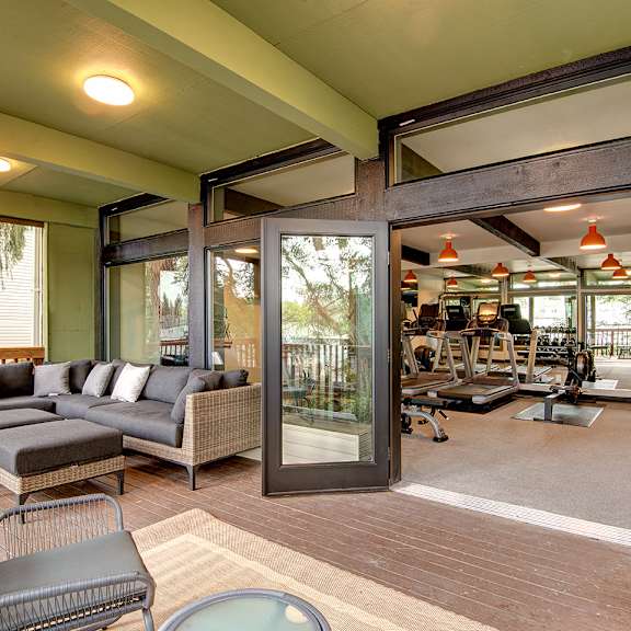 Gym and Lobby Area at MOD 83, Lakewood, Washington