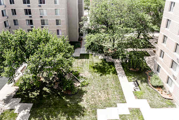 Community Courtyard at Edsall House