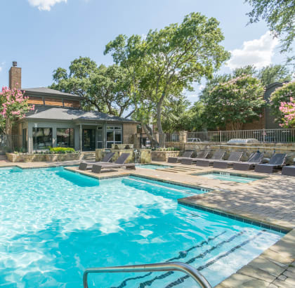 Invigorating Swimming Pool at Trinity Village Apartments, Dallas, Texas