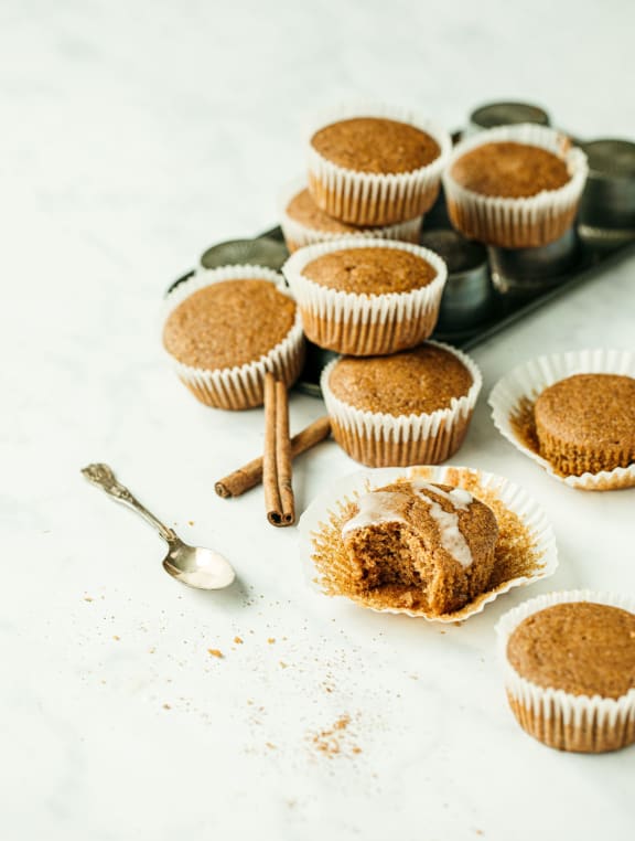 a muffin with a bite taken out of it