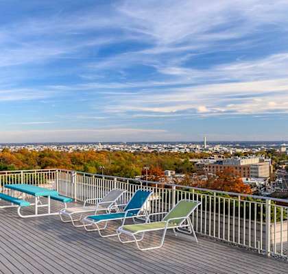 Rooftop Deck with View at Carillon House Apartments, Washington, DC