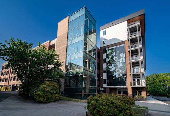 Luxury apartments in downtown Concord, North Carolina.