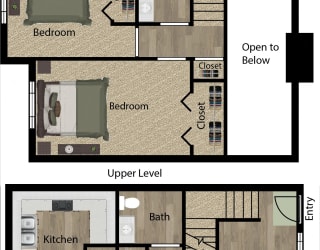 2 Bedroom Townhome