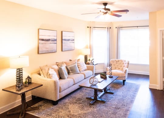 Living Room at Cypress Pointe Apartments in Orange Park, FL