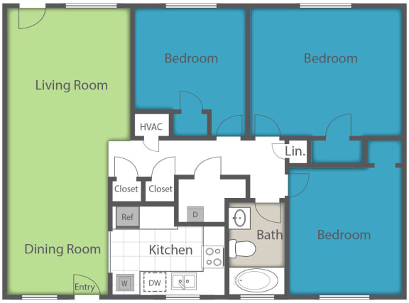 Floor Plan  3 bedroom floor plan