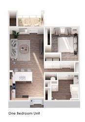 Floor Plan 1 Bedroom