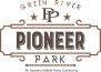 the logo for green river pioneer park at Pioneer Park, Green River, Wyoming