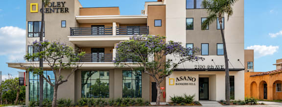 A modern building with a sign that reads "ASANO BANKERS HILL".