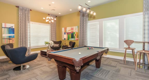 Billiards at Creekside Apartments, Overland Park, Kansas