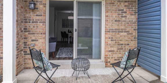 Backyard at Bloomfield Apartments, Ohio