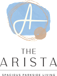 A logo with a circle and a dot with the letter A in the middle and the word The Arist below it.